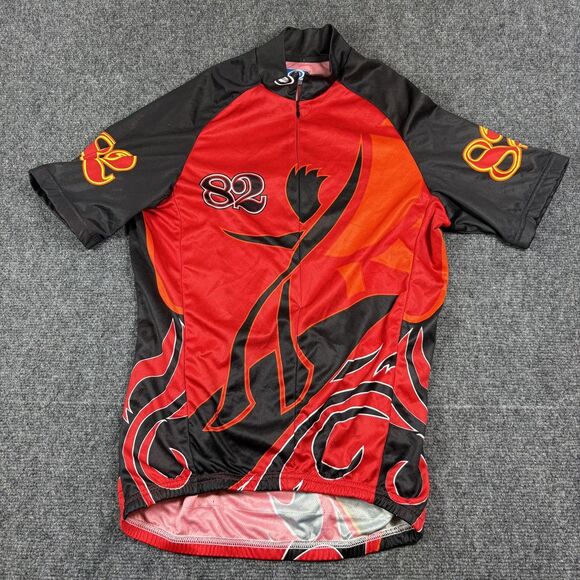 Performance Men's Short-Sleeve ¾ Zip Cycling Jersey - '82‎ - Small - Picture 2 of 10